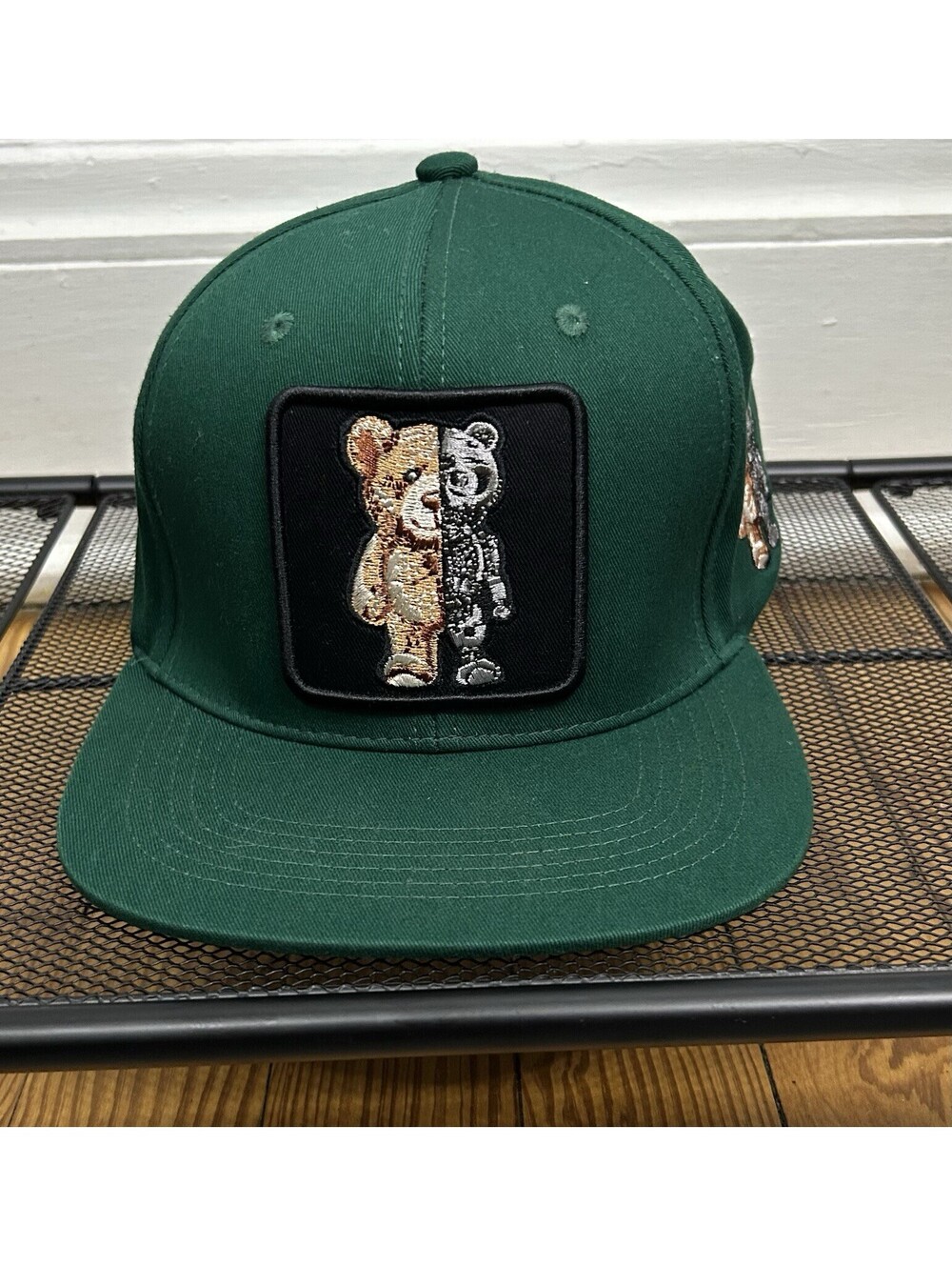 Top Level Teddy Bear Patch Snapback Hat OSFA